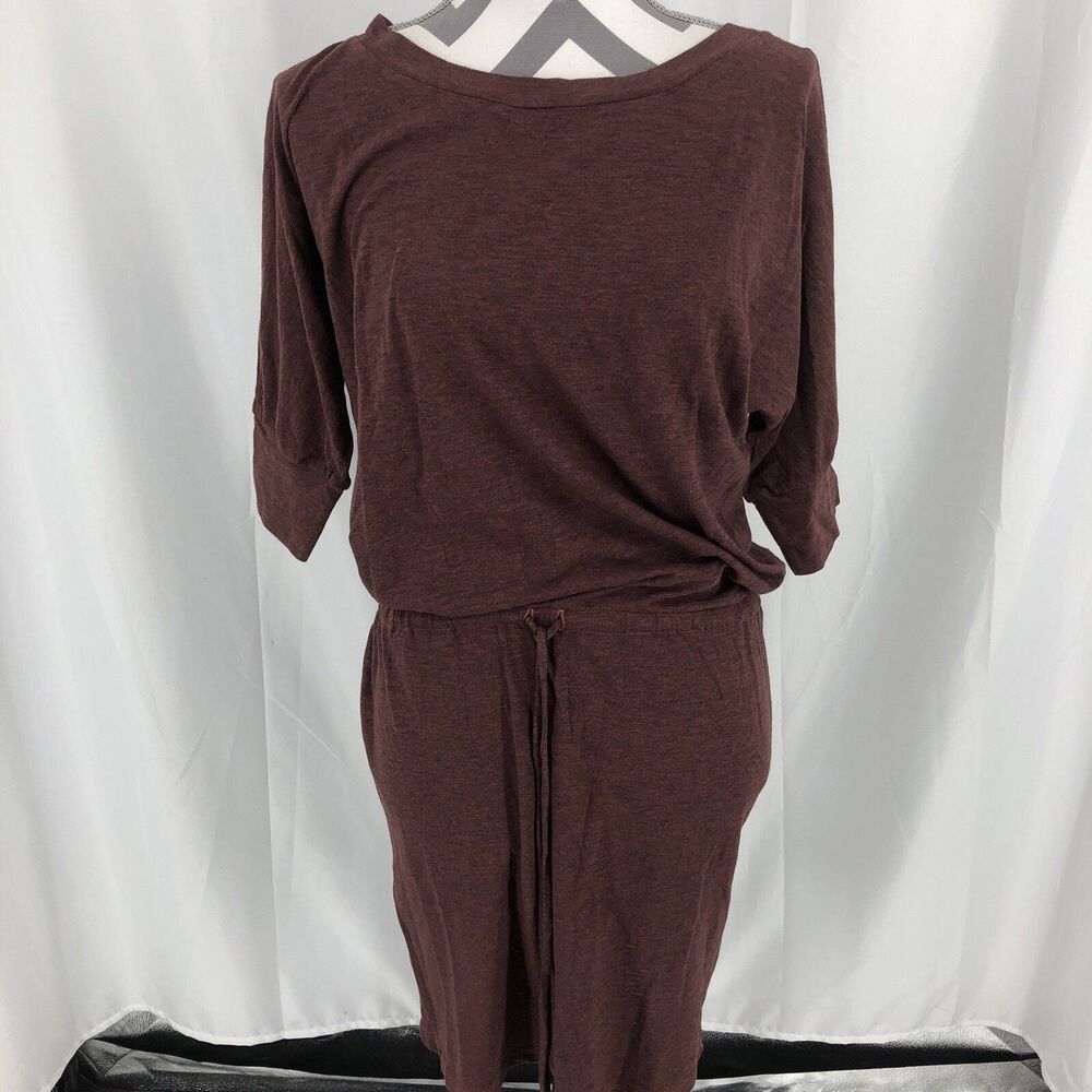 Lanston Drape Tee Dress Women's Size Small, Maroon